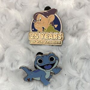 Disney World 2025 Hidden Mickey Pins - Dopey - 25 Yrs & Bruni - Blue Story-NWT
